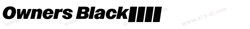 Owners Black字体转换